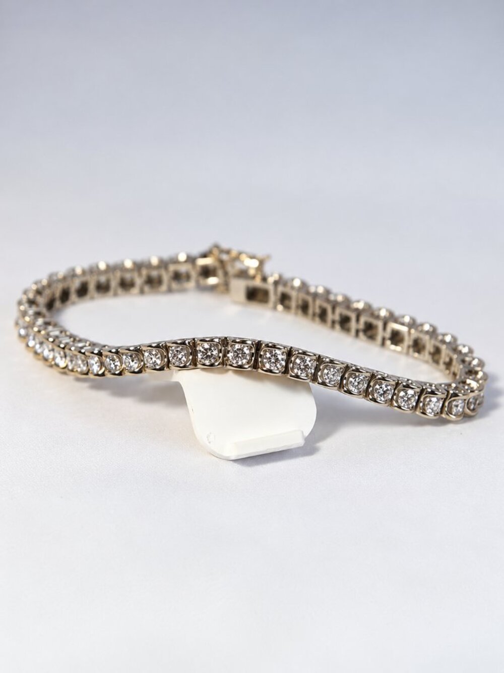 3.00 CT Natural Diamond Tennis Bracelet 14K White Gold G/SI2 45 Diamonds